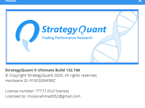 update Crack strategy quant X build 132